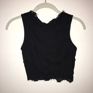 Kimchi Blue urban Outfitters back crop lace top
